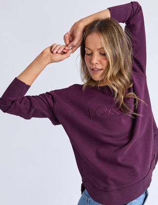Simplified Sweatshirt - Plum - 55X0104.PLUM - All About A Girl