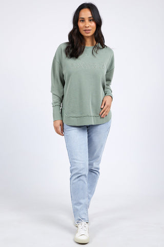 Simplified Sweatshirt - Sage - 55X0104.SAGE - allaboutagirl