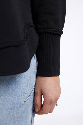 Simplified Sweatshirt - Black On Black