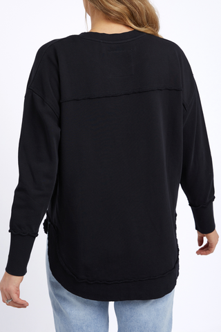 Simplified Sweatshirt - Black On Black