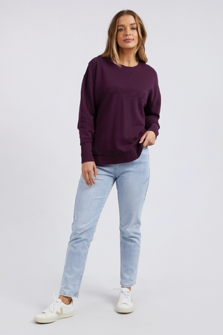 Simplified Sweatshirt - Plum