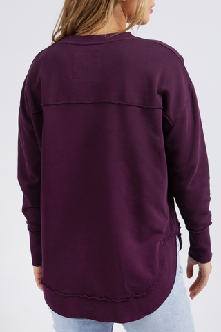 Simplified Sweatshirt - Plum