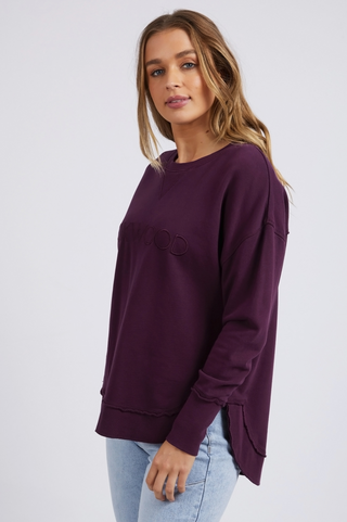 Simplified Sweatshirt - Plum