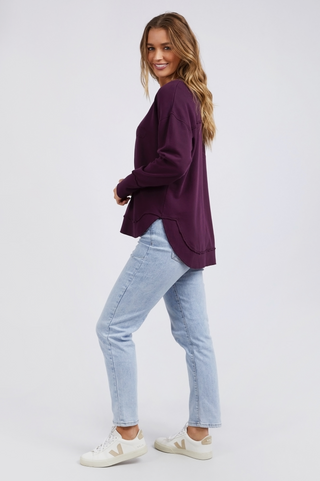 Simplified Sweatshirt - Plum