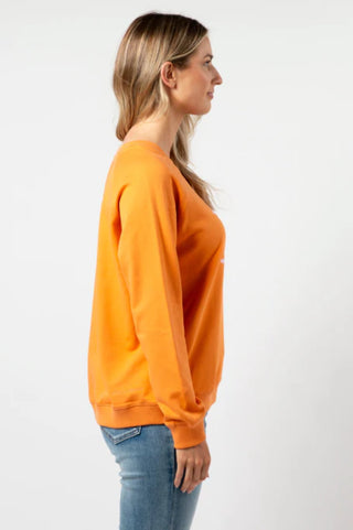 Stella+Gemma Classic Sweatshirt - Mandarin with Candy Cross - SGSW8217 - allaboutagirl