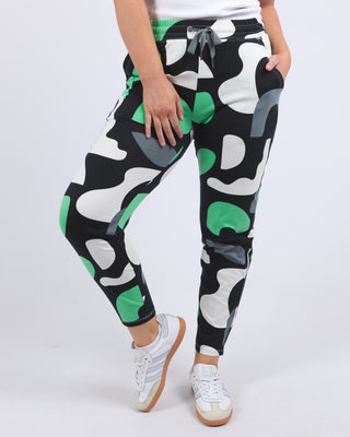 Stijl Pants - Charcoal Abstract