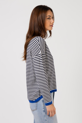 Street Jumper - Navy Stripe