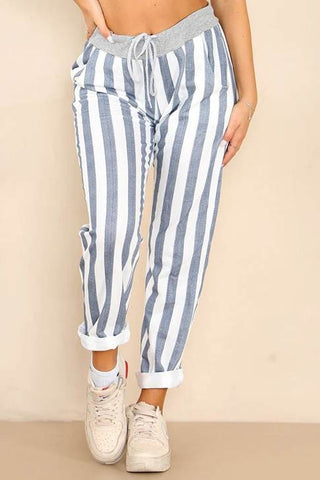 Denver Stripe Pants - Blue