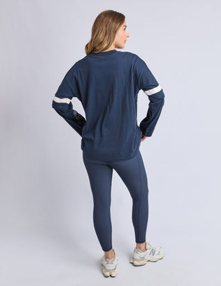 Studio Twin Tee - Navy/White