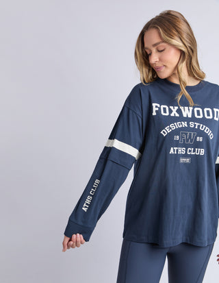 Studio Twin Tee - Navy/White