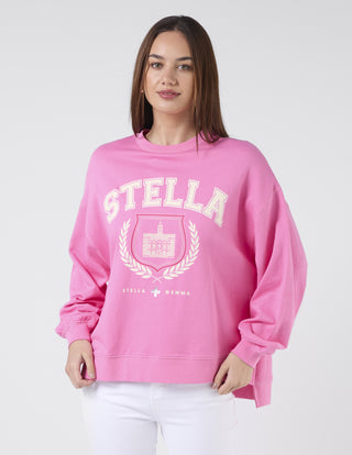 Sunday Sweater - Bright Pink College Harvard