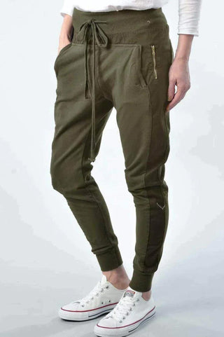Suzy D Ultimate Joggers - Olive - allaboutagirl