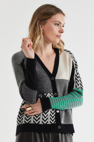 Textured Cardigan - Black