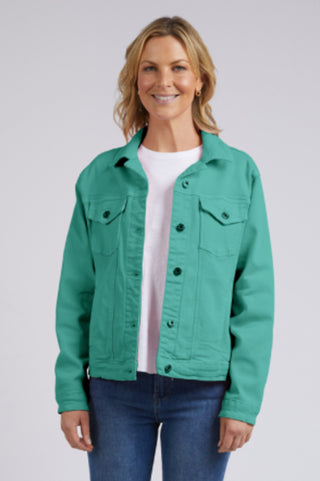 Tilly Denim Jacket - Goodness Green - 81D1248.GG - allaboutagirl