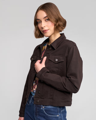 Rider Denim Jacket - Chocolate