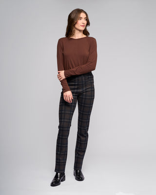 Slim Leg Pull On Ponti Pants - Nomad