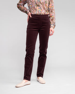 Bay Cord Pull On Pants - Merlot SS