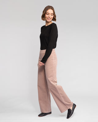 Loft Cord Wide Leg Pull On Pants - Twig