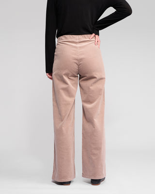 Loft Cord Wide Leg Pull On Pants - Twig