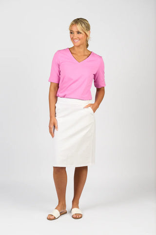 V Neck Top - Orchid