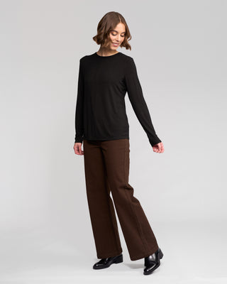 Layer Knit Top - Black