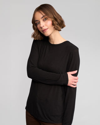 Layer Knit Top - Black