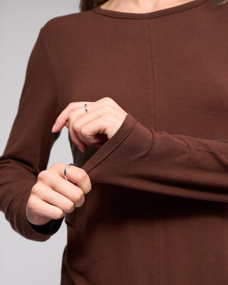 Layer Knit Top - Chocolate