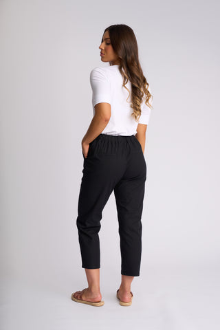Henley 7/8 Pull On Pants - Black