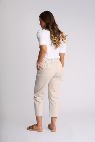 Henley 7/8 Pull On Pants - Stone