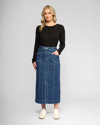 Rook Skirt - Dark Blue