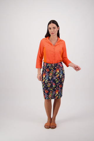 Vassalli Lightweight Printed Skirts - Brazil - 372AV - allaboutagirl