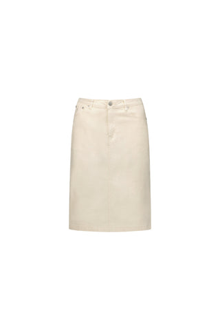 Vassalli Lightweight Printed Skirts - Ecru - 372AV - allaboutagirl