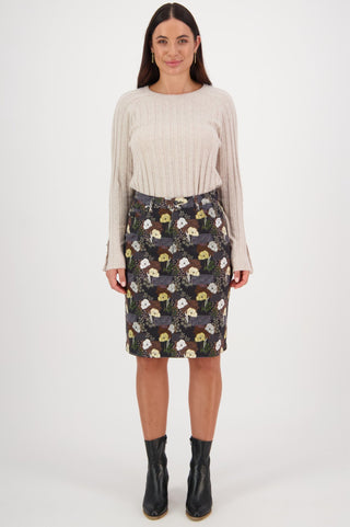 Vassalli Lightweight Printed Skirts - Karma - 372AV - allaboutagirl