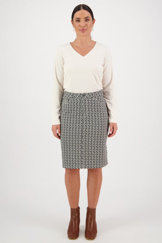 Vassalli Lightweight Printed Skirts - Vault - 372AV - allaboutagirl
