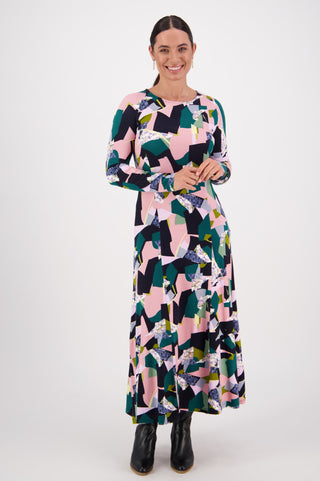 Vassalli Printed Dress - Muse - 6097 - allaboutagirl
