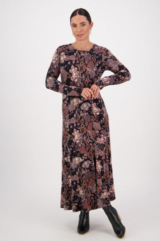 Vassalli Printed Dress - Vintage - 6097 - allaboutagirl