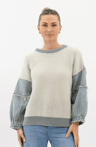 Vayla Top - Denim - WY6386 - All About A Girl