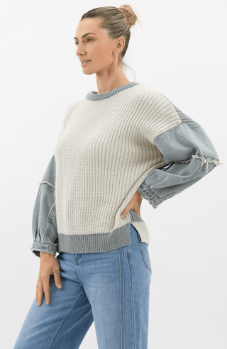 Vayla Top - Denim - WY6386 - All About A Girl