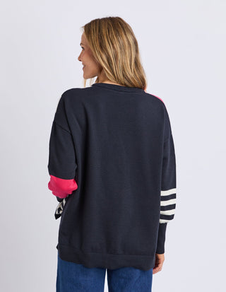 Viken Knit - Midnight Block Stripe - 8178077.MID - All About A Girl