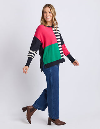 Viken Knit - Midnight Block Stripe - 8178077.MID - All About A Girl