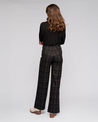 Wide Leg Loft Ponti Pull On - Checkmate - 235 - All About A Girl