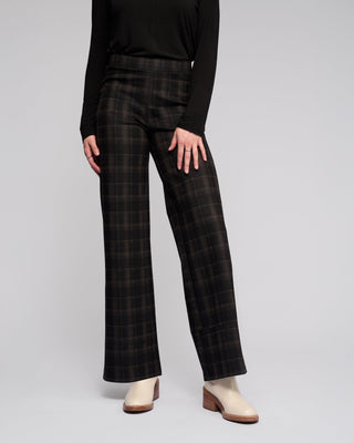 Wide Leg Loft Ponti Pull On - Checkmate - 235 - All About A Girl