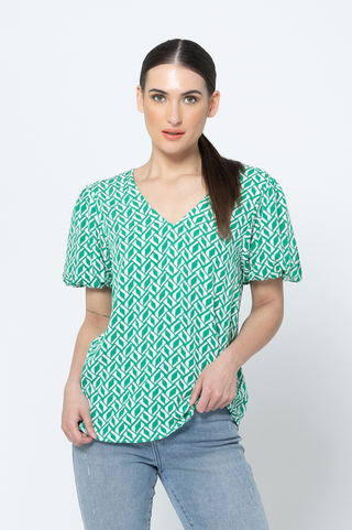 Worthy Top - Geo Green