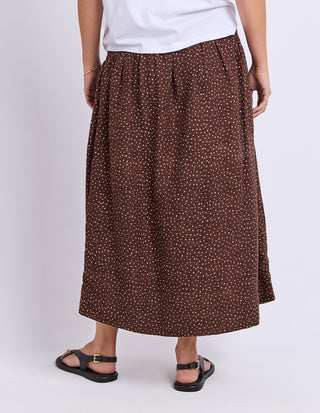 Wren Spot Skirt - Chocolate - 5582025.CHOC - All About A Girl