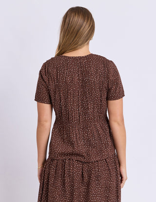 Wren Spot Top - Chocolate - 5582024.CHOC - All About A Girl