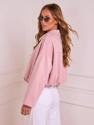Yuzu Suede Bomber - Pink - sm-YZS-84018 PINK - All About A Girl