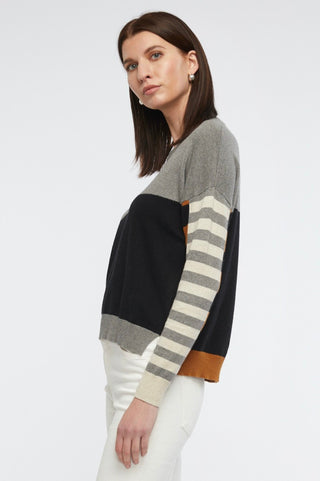 Zaket+Plover Eclectic Intarsia Knitwear - Cloud - ZP6129 - allaboutagirl