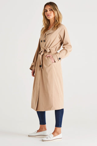 Zimmer Trench Coat - Sand - BB6041 - allaboutagirl